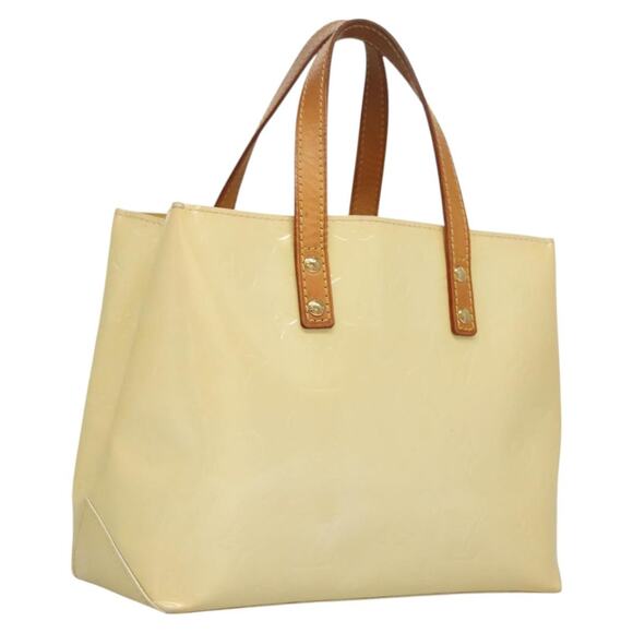 LOUIS VUITTON Monogram Vernis Reade PM Hand Bag Perle M91336 - Picture 1 of 13